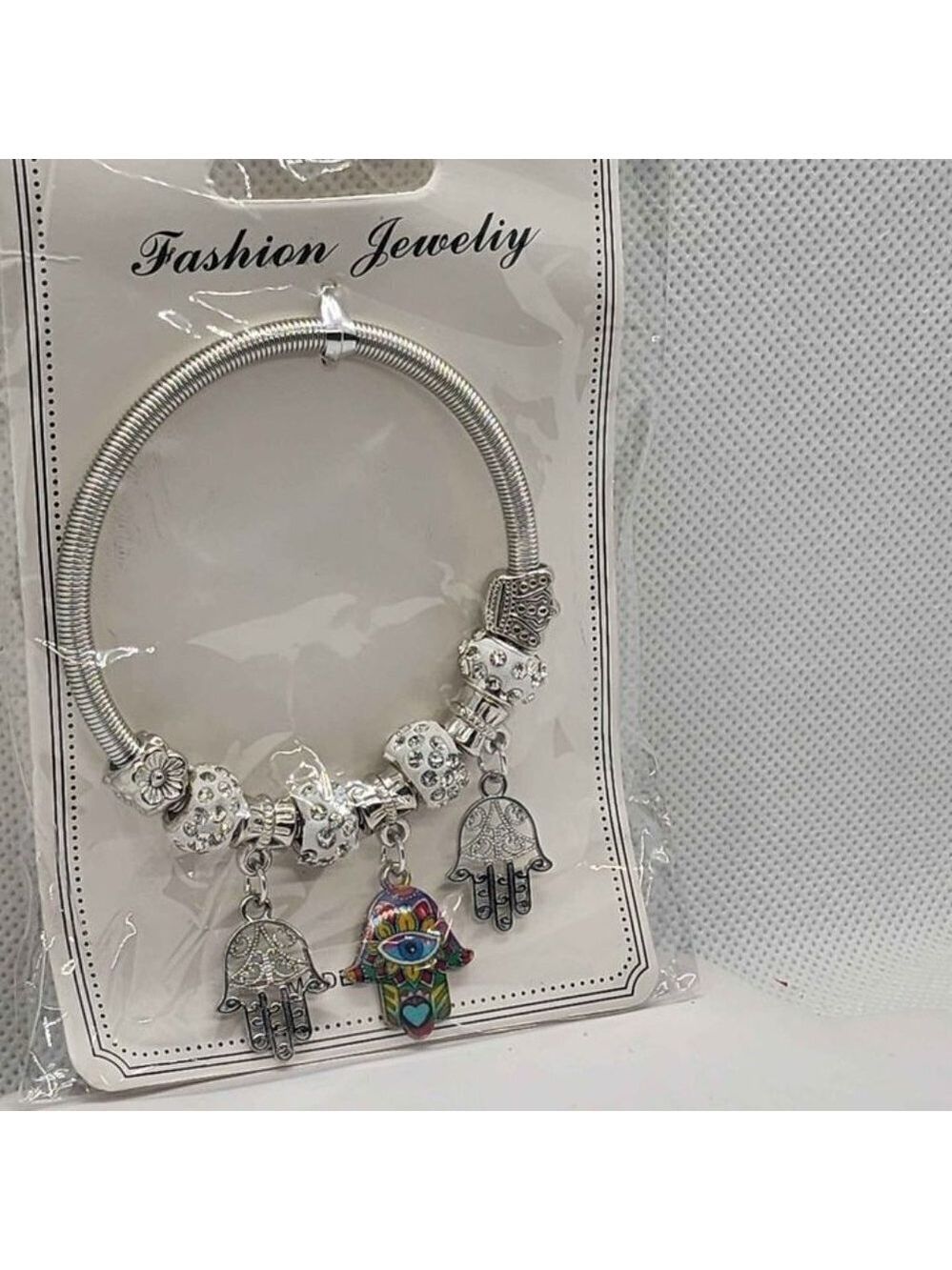 Brand New   Three Hamsa  Bracelet